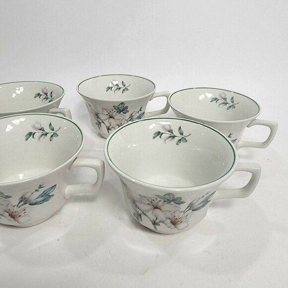 Set of 6 ADAMS Azalea  Ironstone Teacups England - Picture 8 of 11